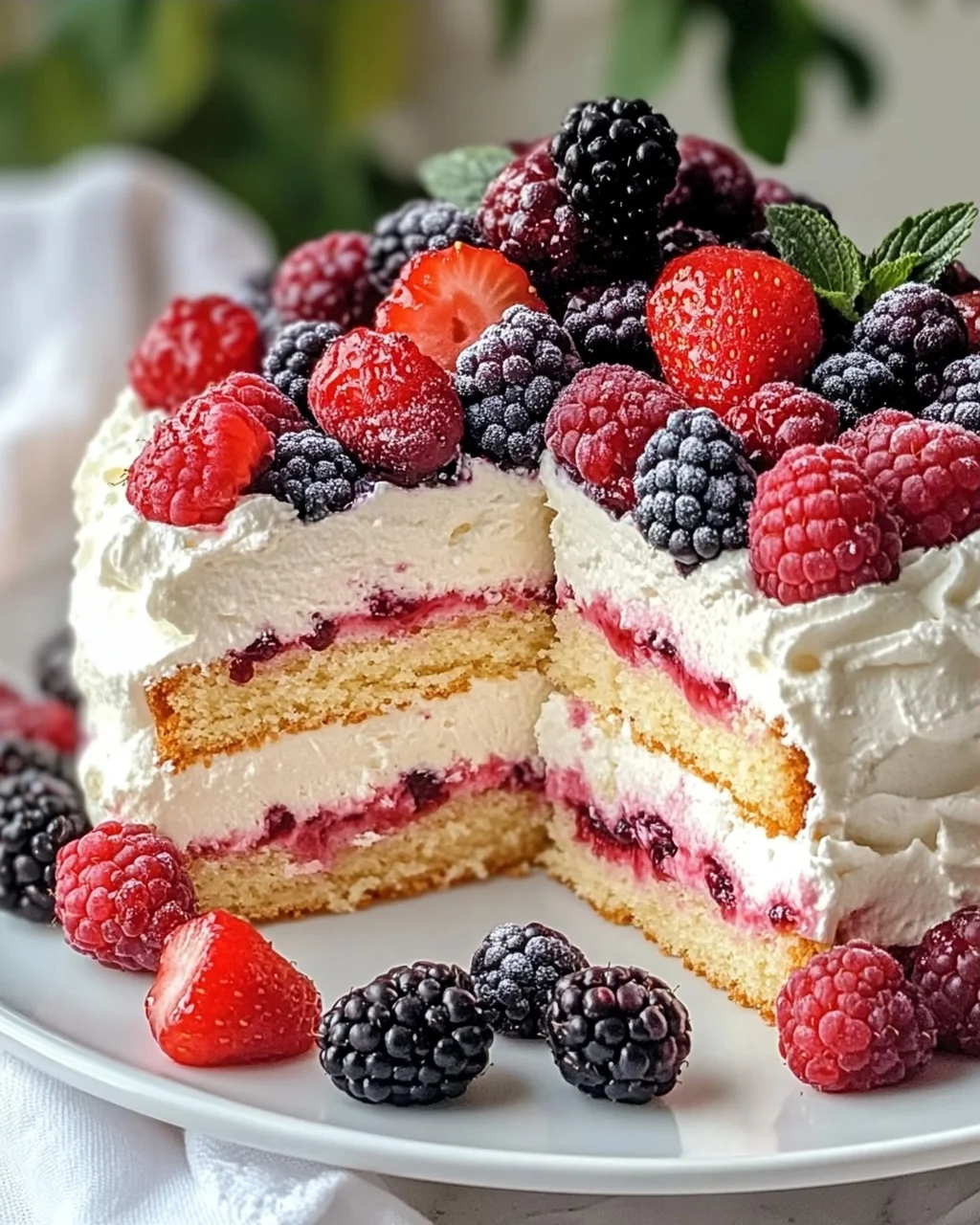 Beeren Käsesahne Torte