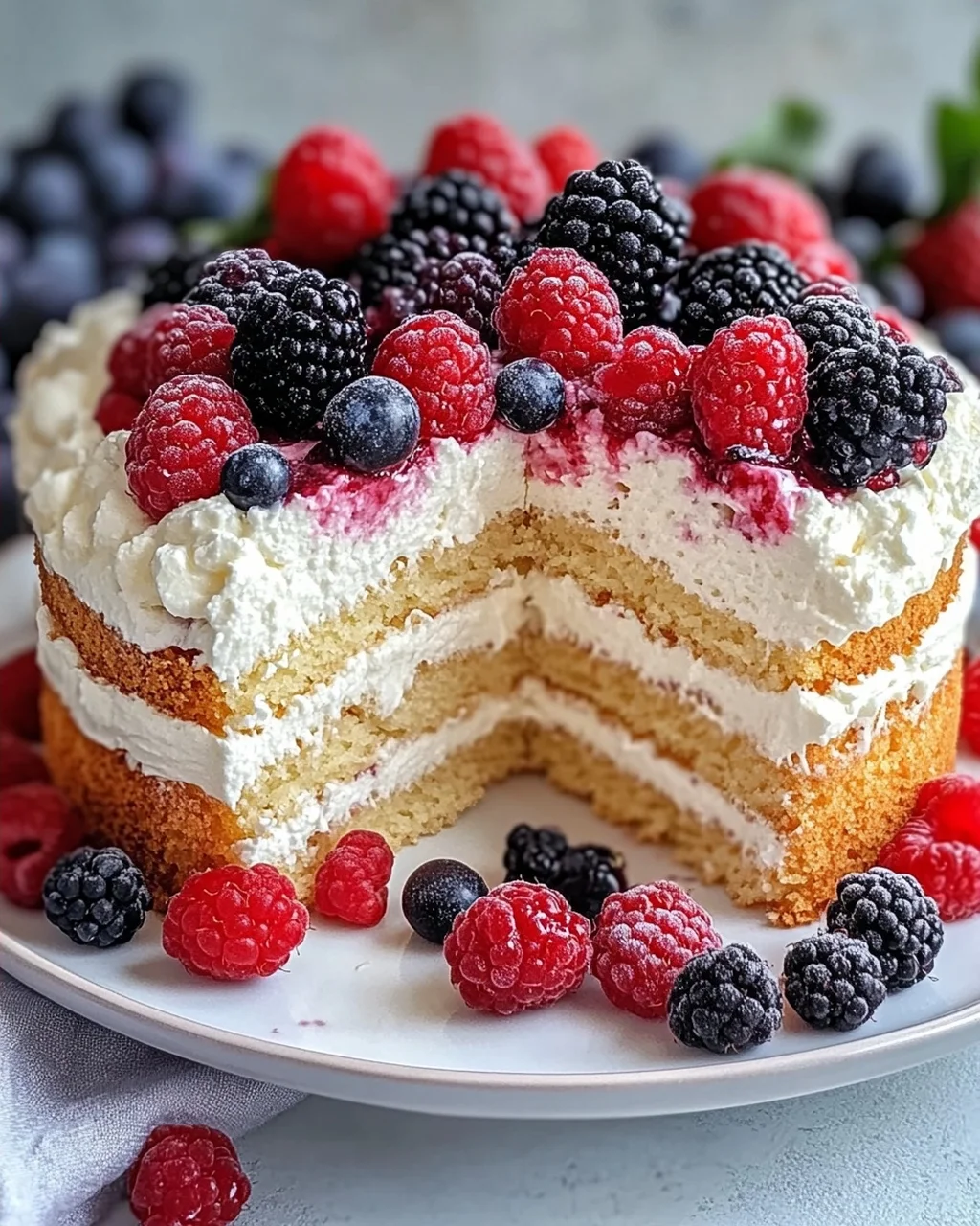 Beeren Käsesahne Torte