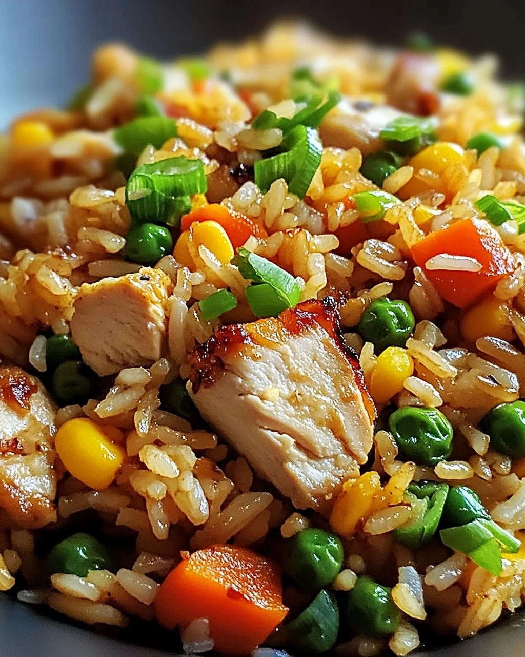 Bratreis mit Hähnchen
