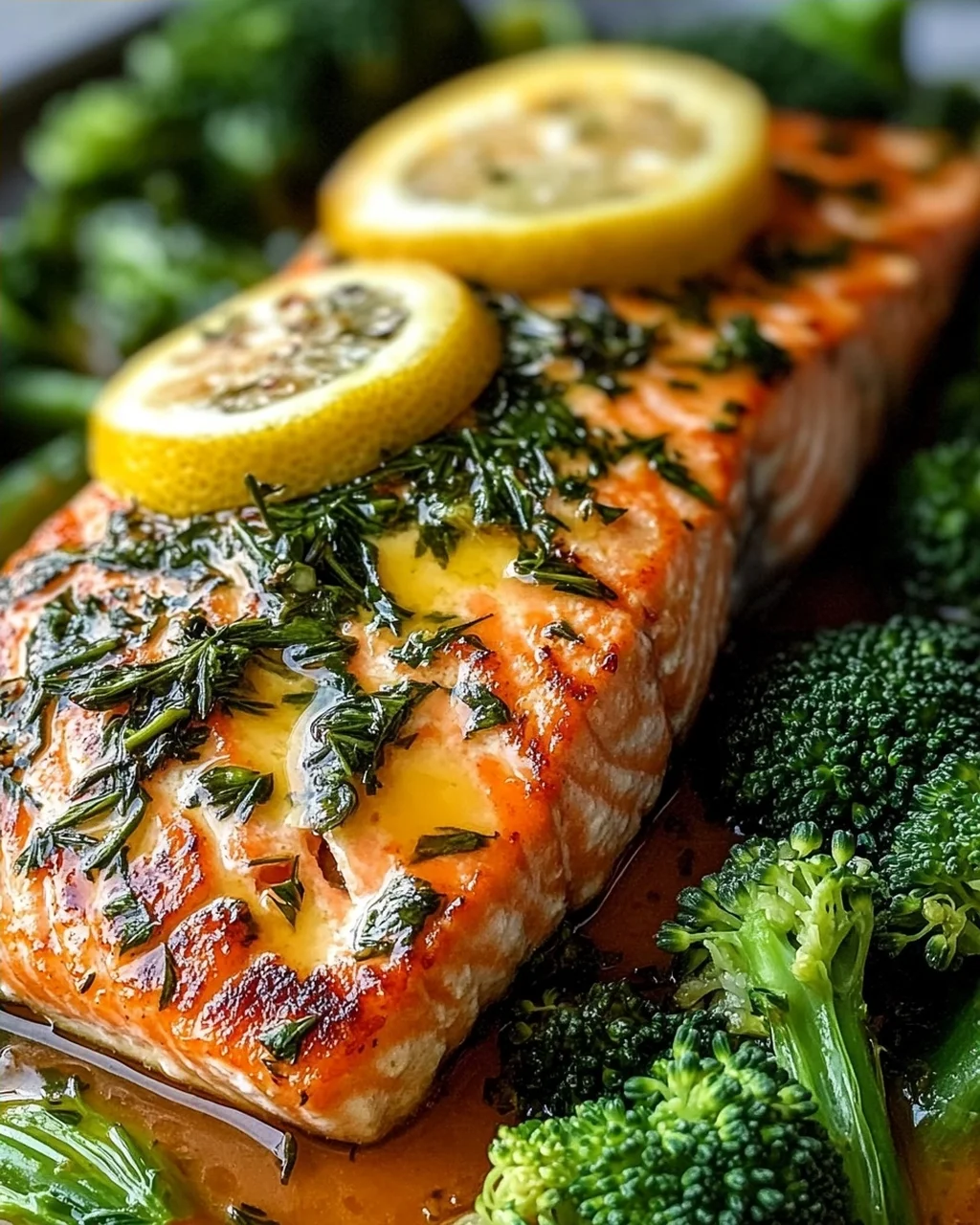 Buttergebackener Lachs mit Broccolini