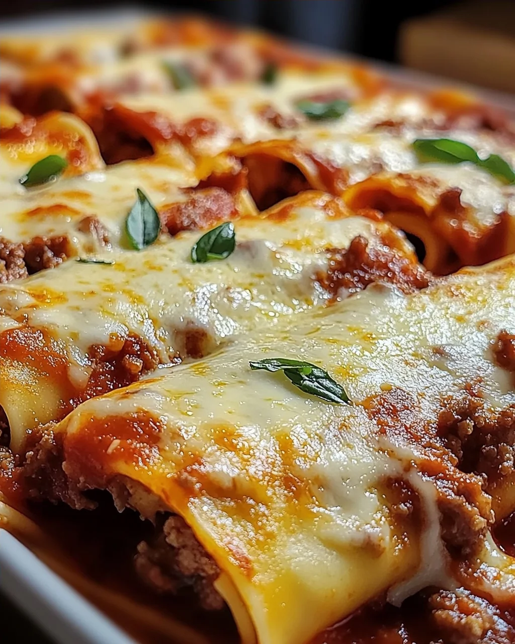 Cannelloni mit Rindfleisch und Käse
