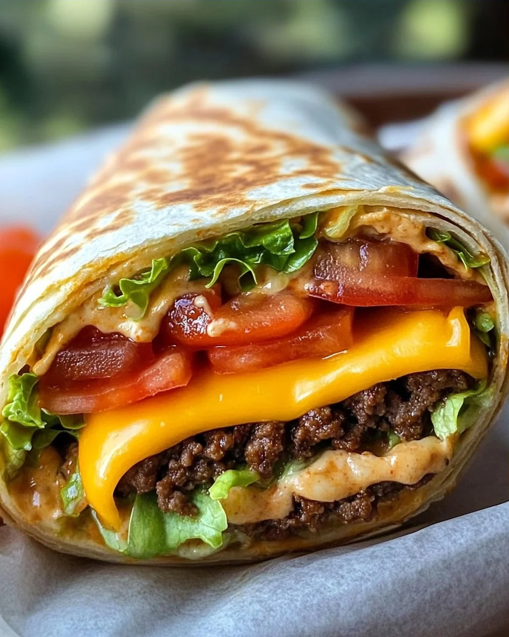 Cheeseburger-Wraps