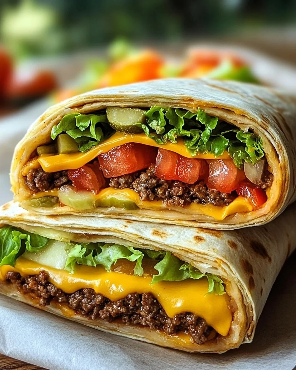 Cheeseburger-Wraps