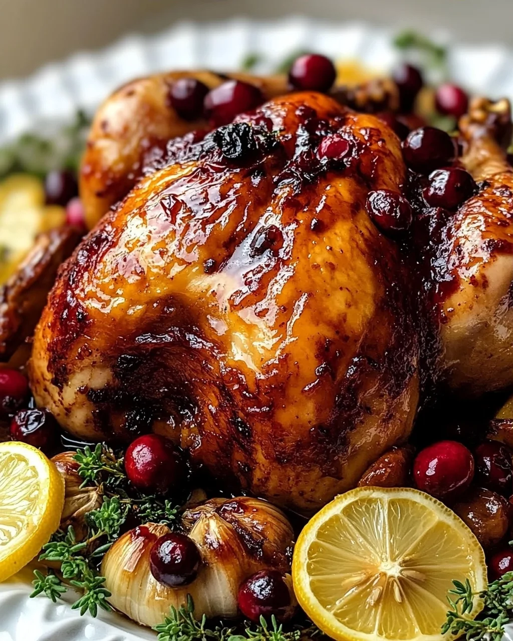 Cranberry Maple Roast Chicken