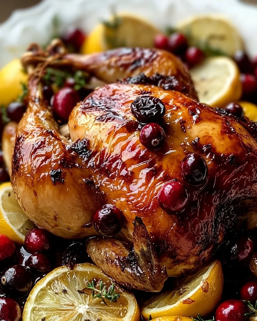 Cranberry Maple Roast Chicken