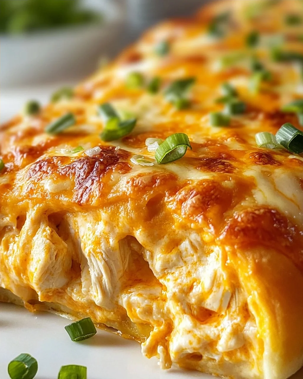 Cremiger Buffalo Hähnchen Käse Auflauf – Einfach & Lecker!