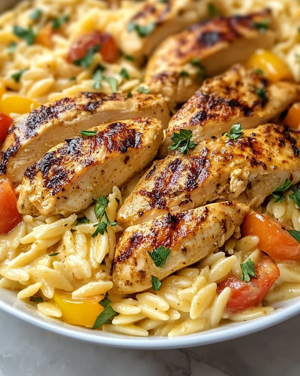 Cremiges Cajun Hähnchen Orzo Rezept – Einfach & Lecker