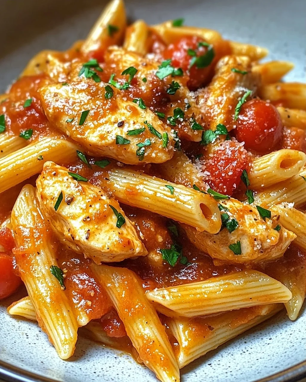 Cremiges Hähnchen all’Arrabbiata in 25 Minuten