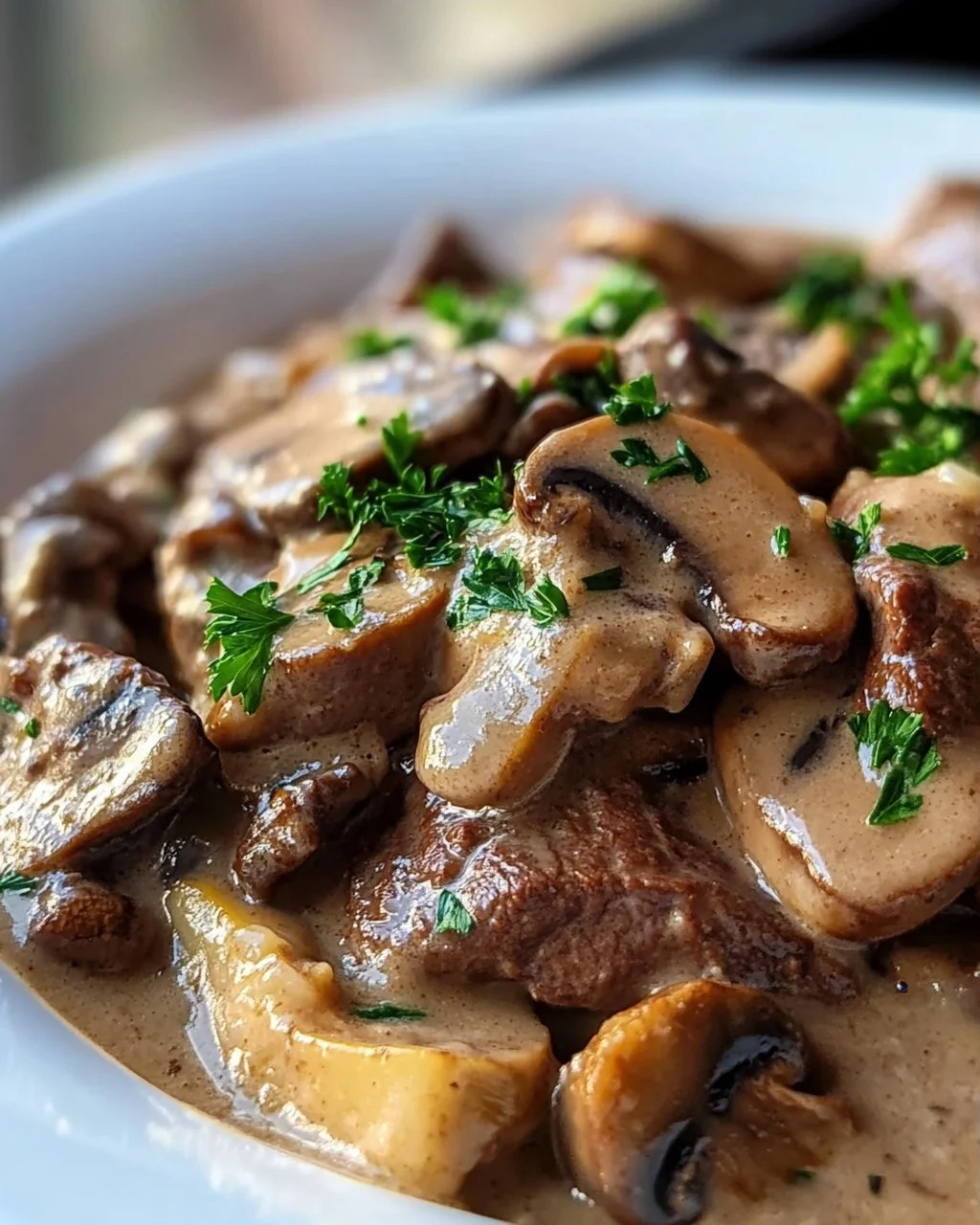 Cremiges Rindergeschnetzeltes in Pilzrahmsauce – schnell & lecker!
