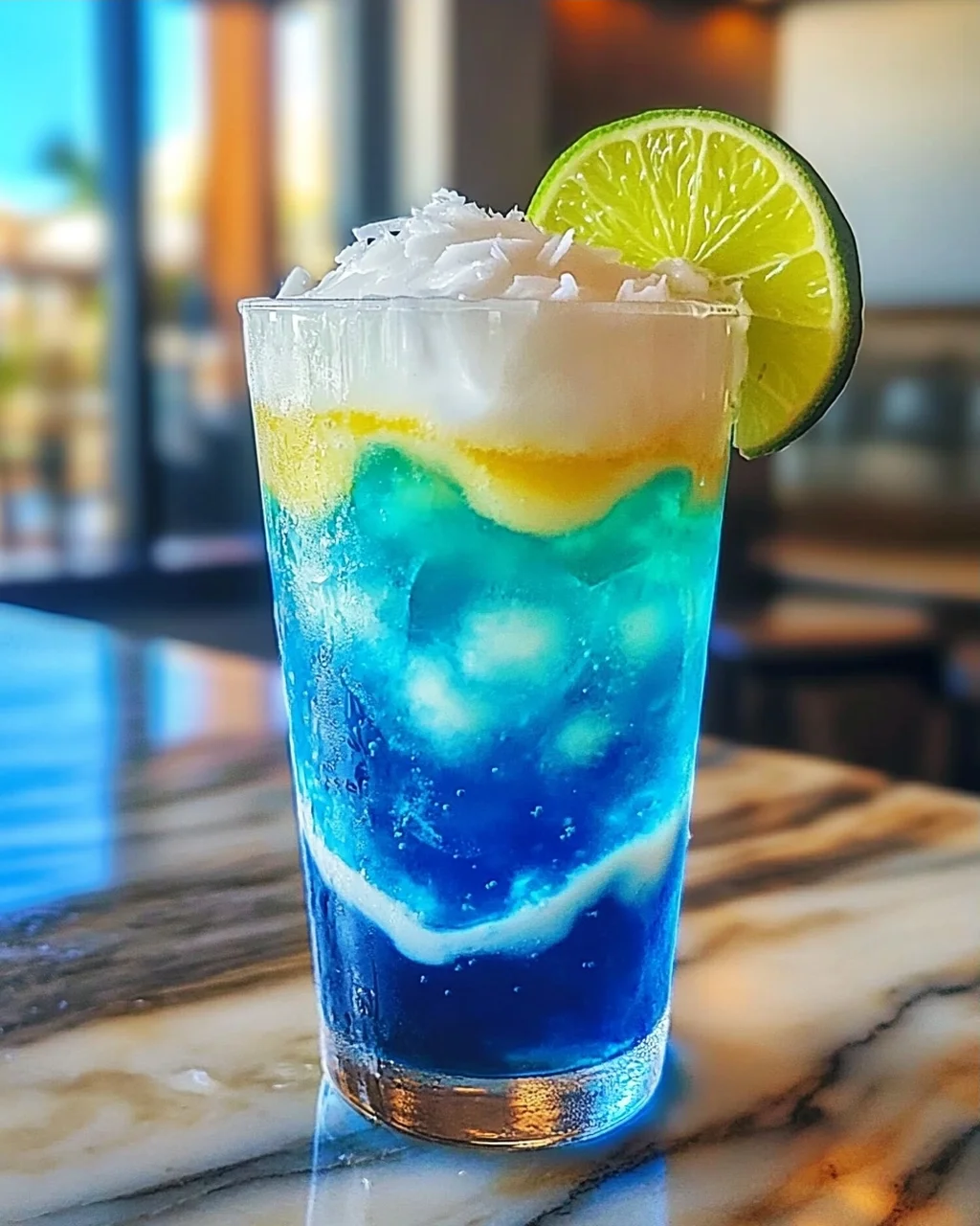 Elektrische Limette Schmutziges Soda für den Sommer