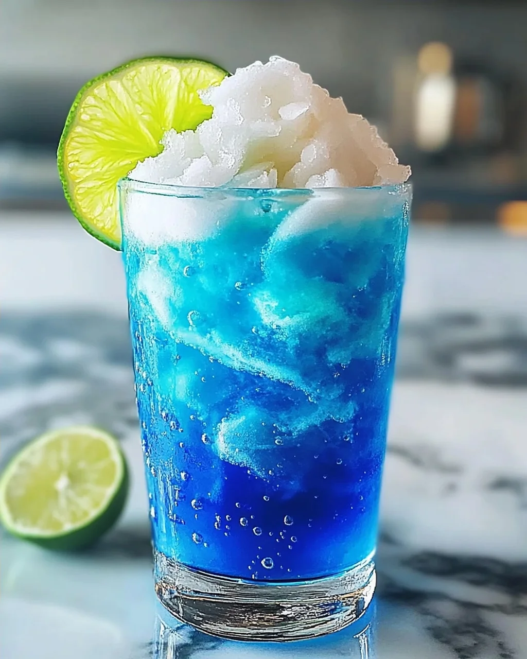 Elektrische Limette Schmutziges Soda für den Sommer