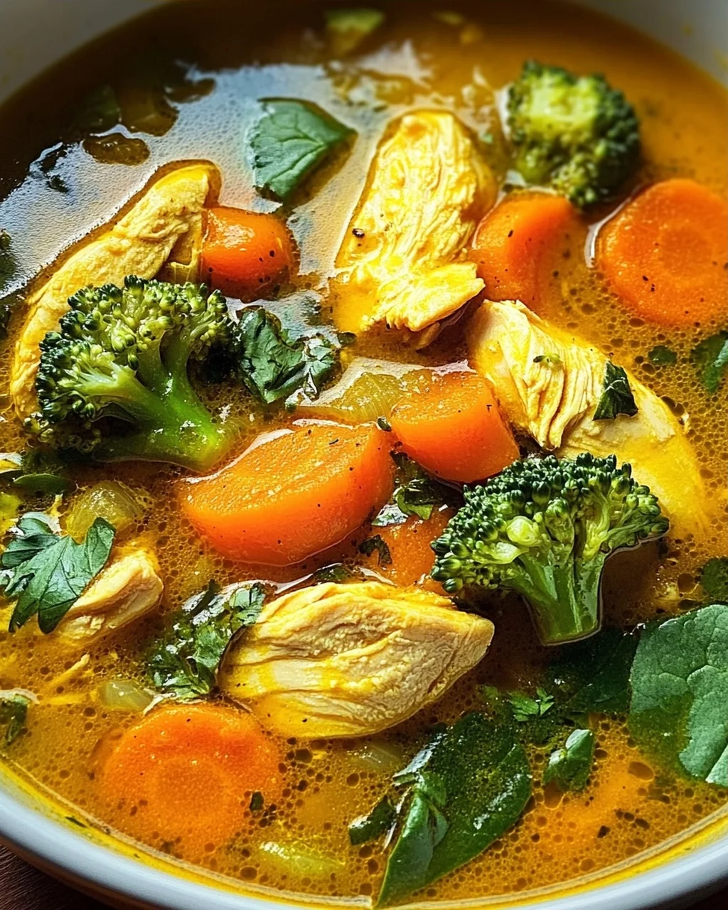 Entzündungshemmende Kurkuma-Hühnersuppe