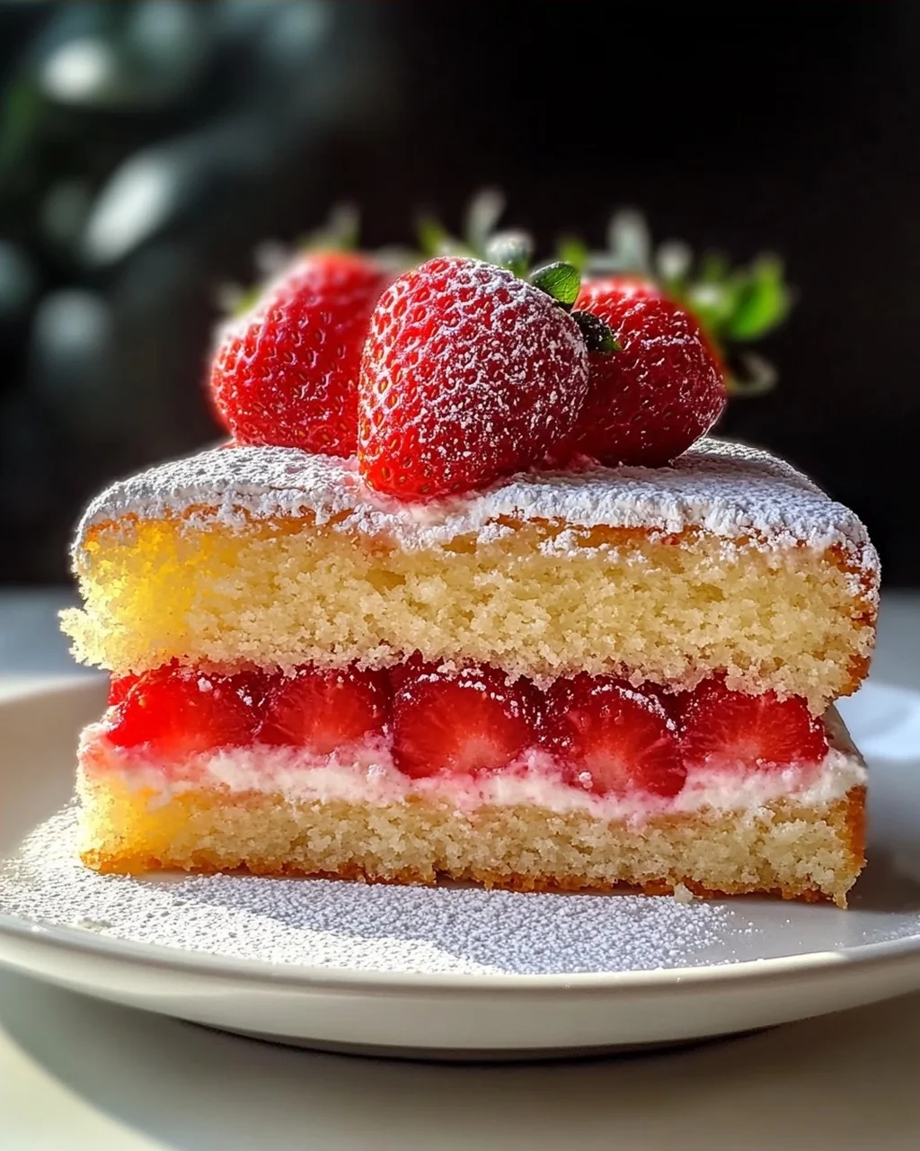 Erdbeer-Kokos-Sponge-Kuchen leicht gemacht