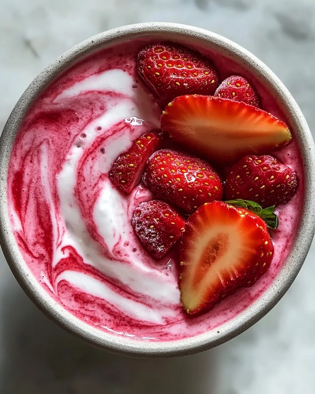 Erdbeer Swirl Smoothie Bowl: Das ultimative Sommer-Rezept