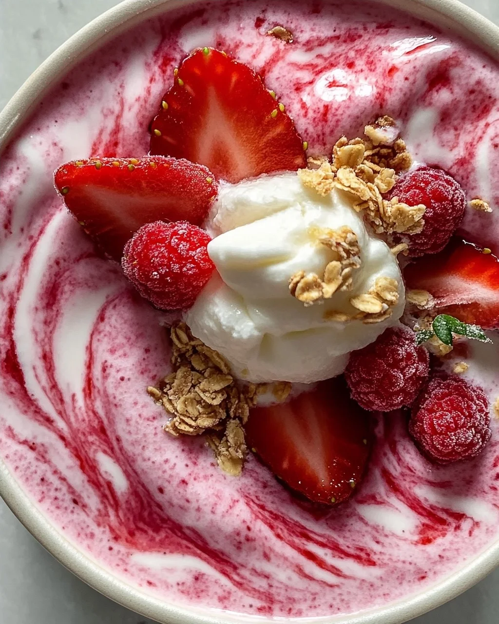 Erdbeer Swirl Smoothie Bowl: Das ultimative Sommer-Rezept