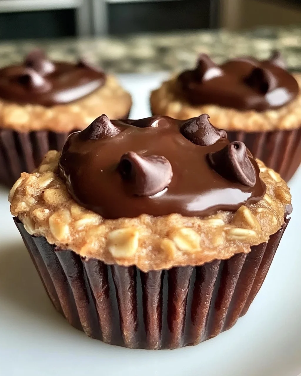 Erdnussbutter Protein Haferflocken Muffins für jeden Tag