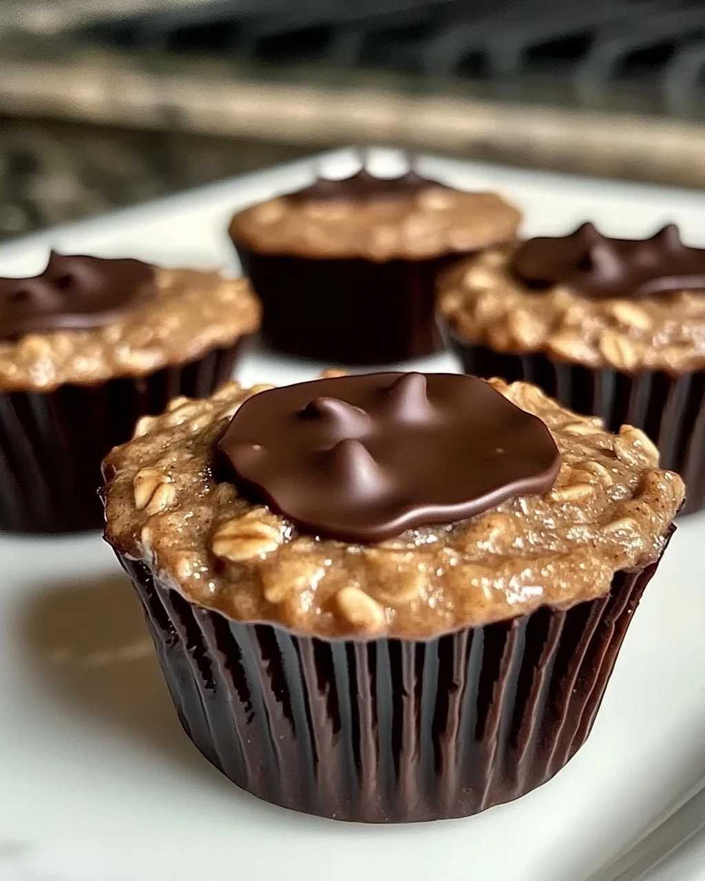 Erdnussbutter Protein Haferflocken Muffins für jeden Tag