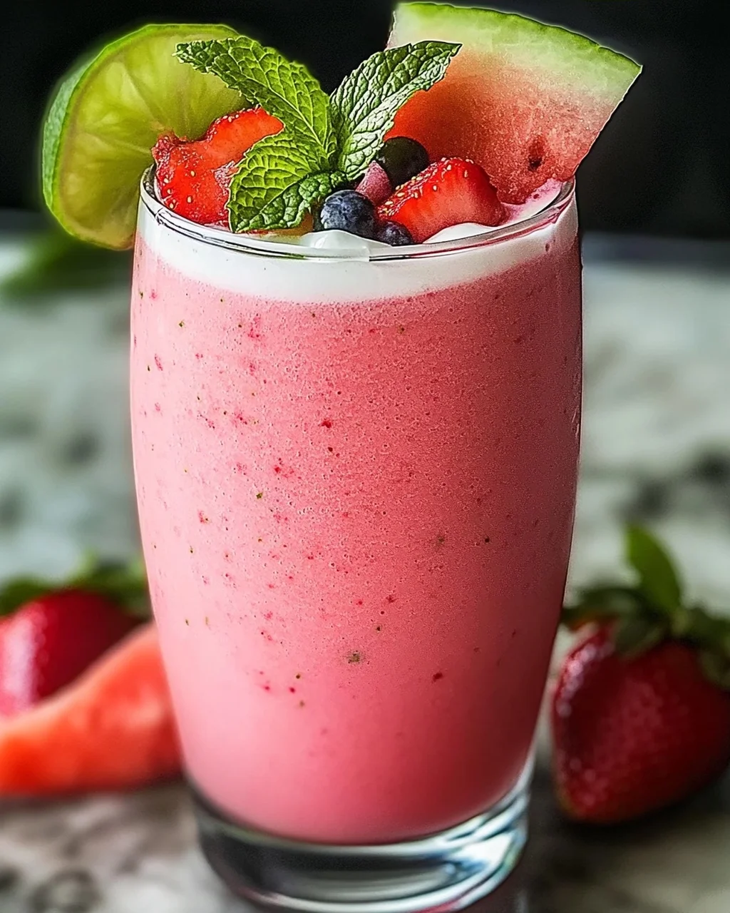 Erfrischender Wassermelonen-Smoothie für den Sommer