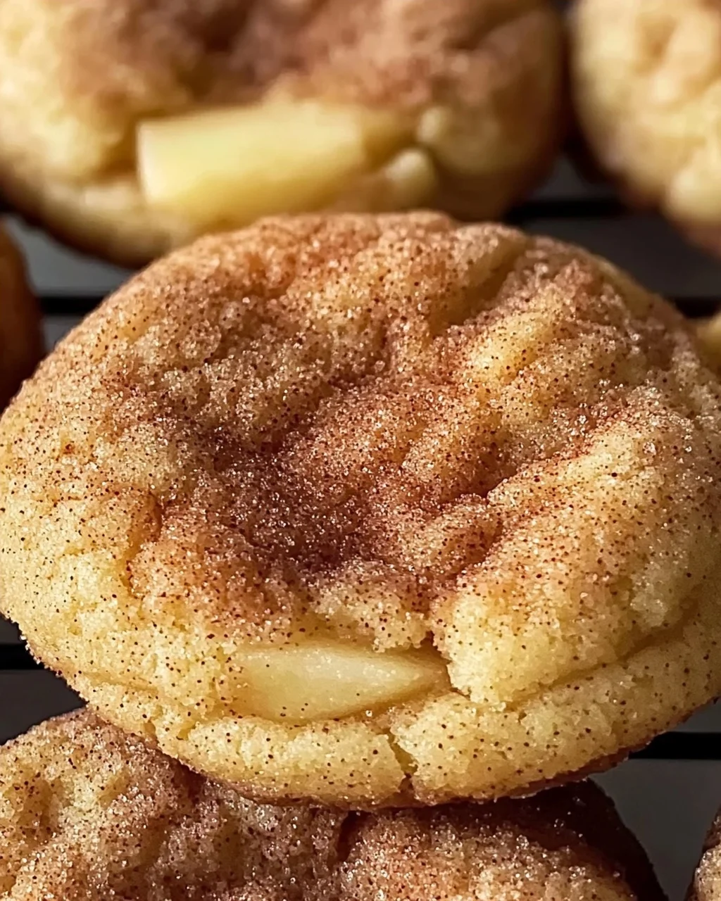Gewürzte Apfel-Zimt Snickerdoodle Cookies