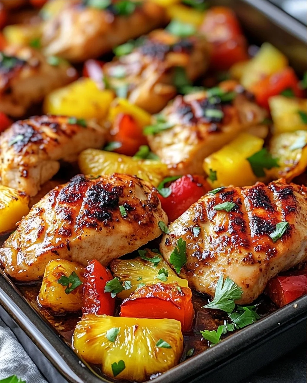 Hawaiian Chicken Sheet Pan