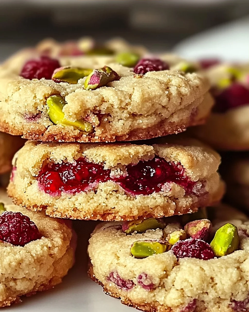 Himbeer-Pistazien-Shortbread-Kekse für jeden Anlass