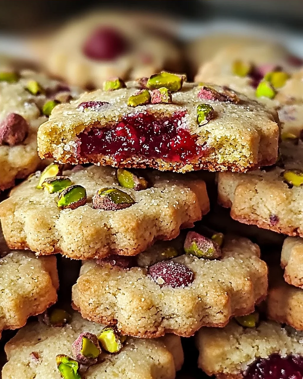 Himbeer-Pistazien-Shortbread-Kekse für jeden Anlass