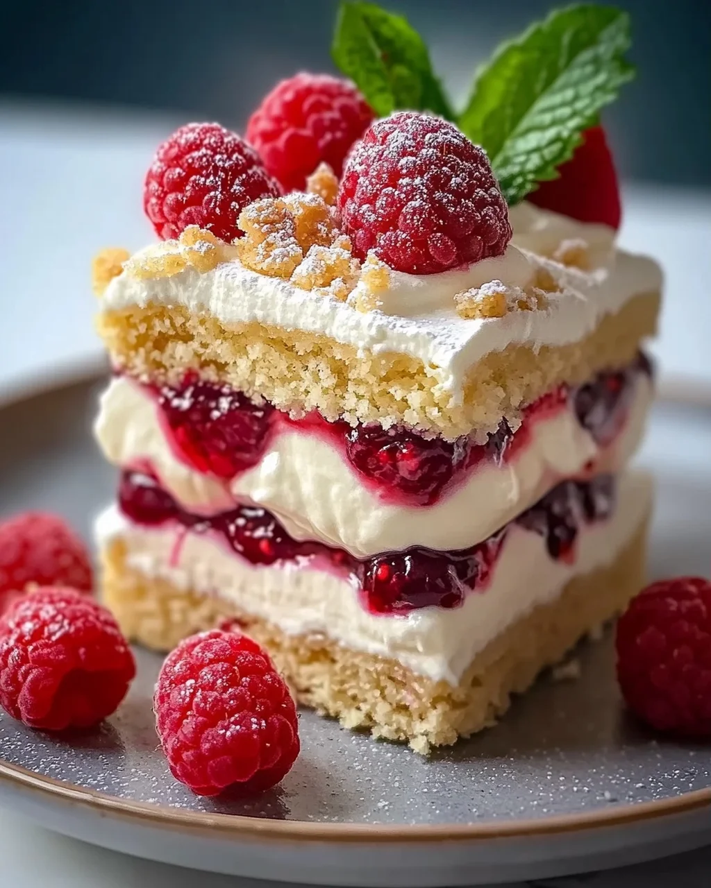 Himmlische Vanillekipferl Dessert mit nicht-alkoholischen Beeren