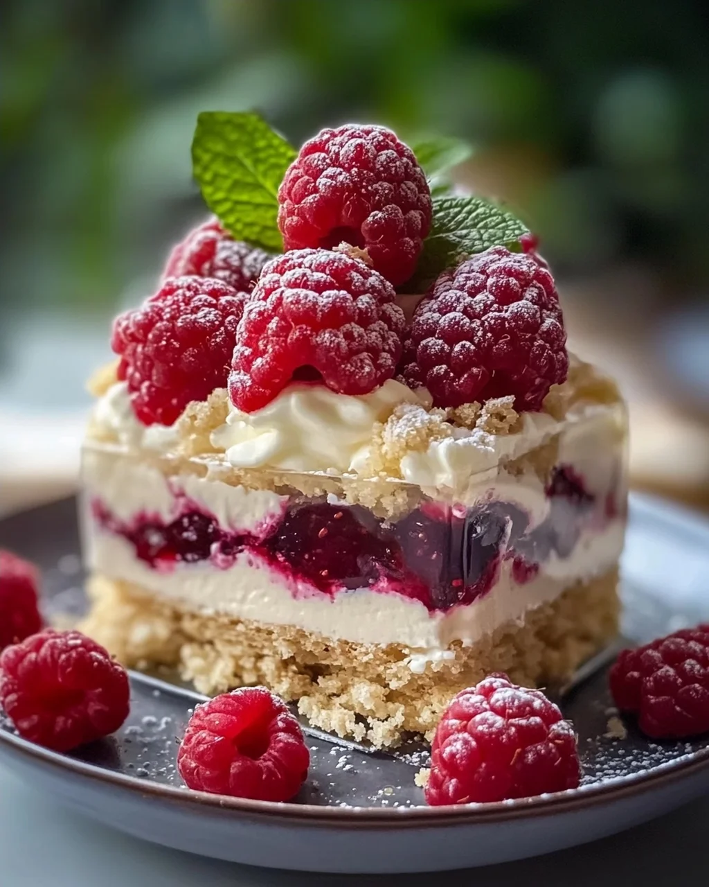 Himmlische Vanillekipferl Dessert mit nicht-alkoholischen Beeren