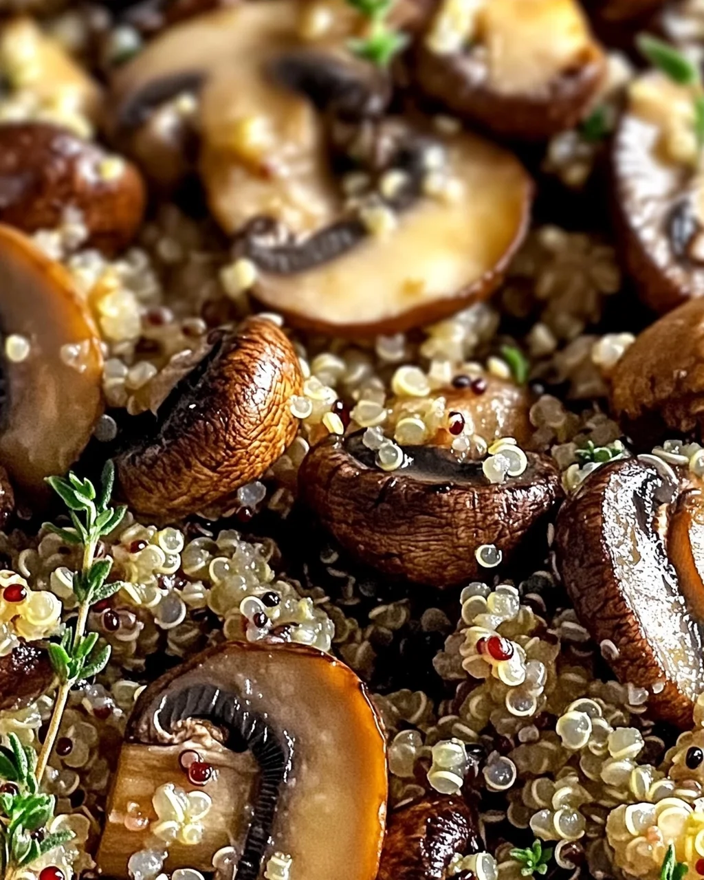 Knoblauchige Pilz-Quinoa für Genussmomente