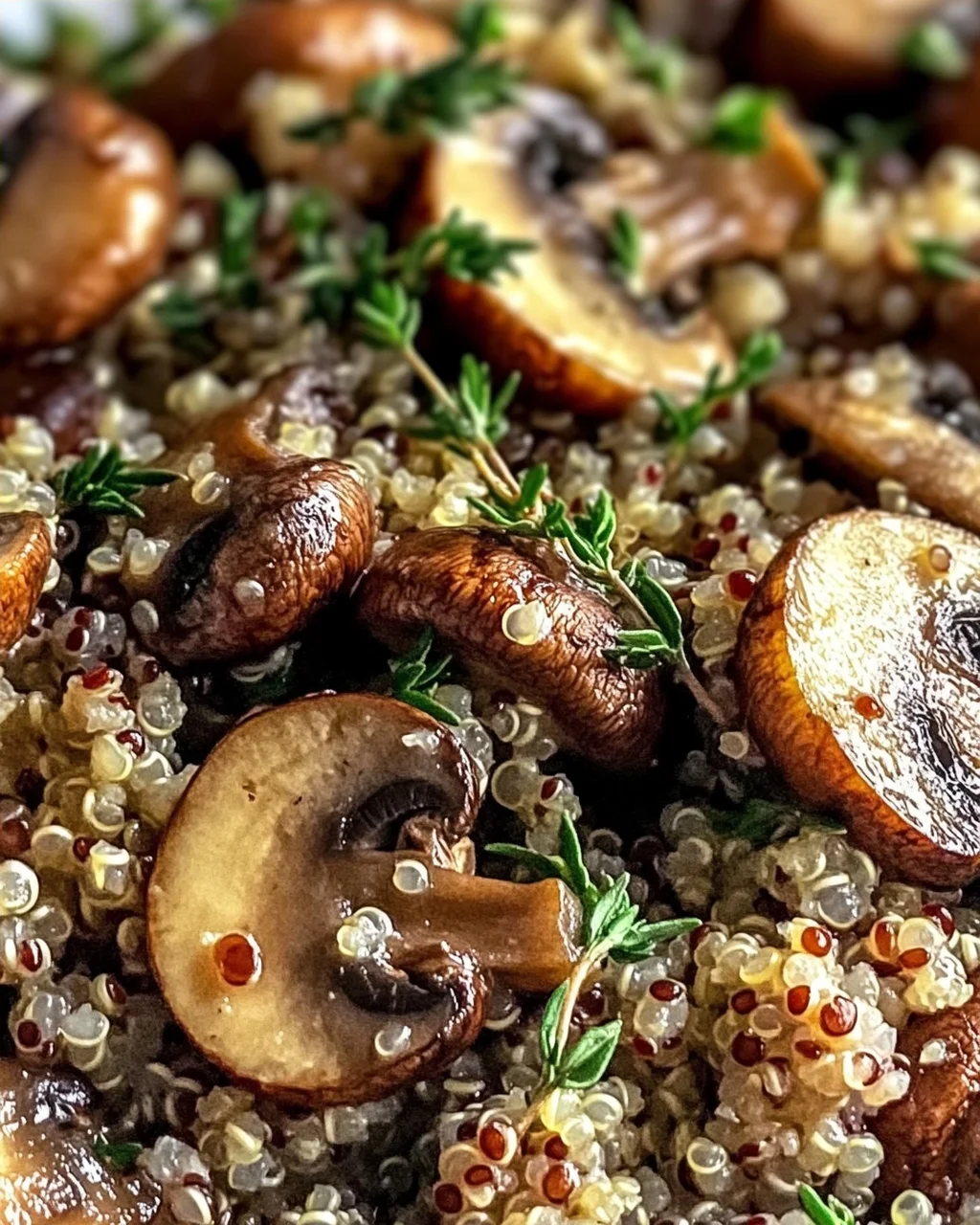 Knoblauchige Pilz-Quinoa für Genussmomente