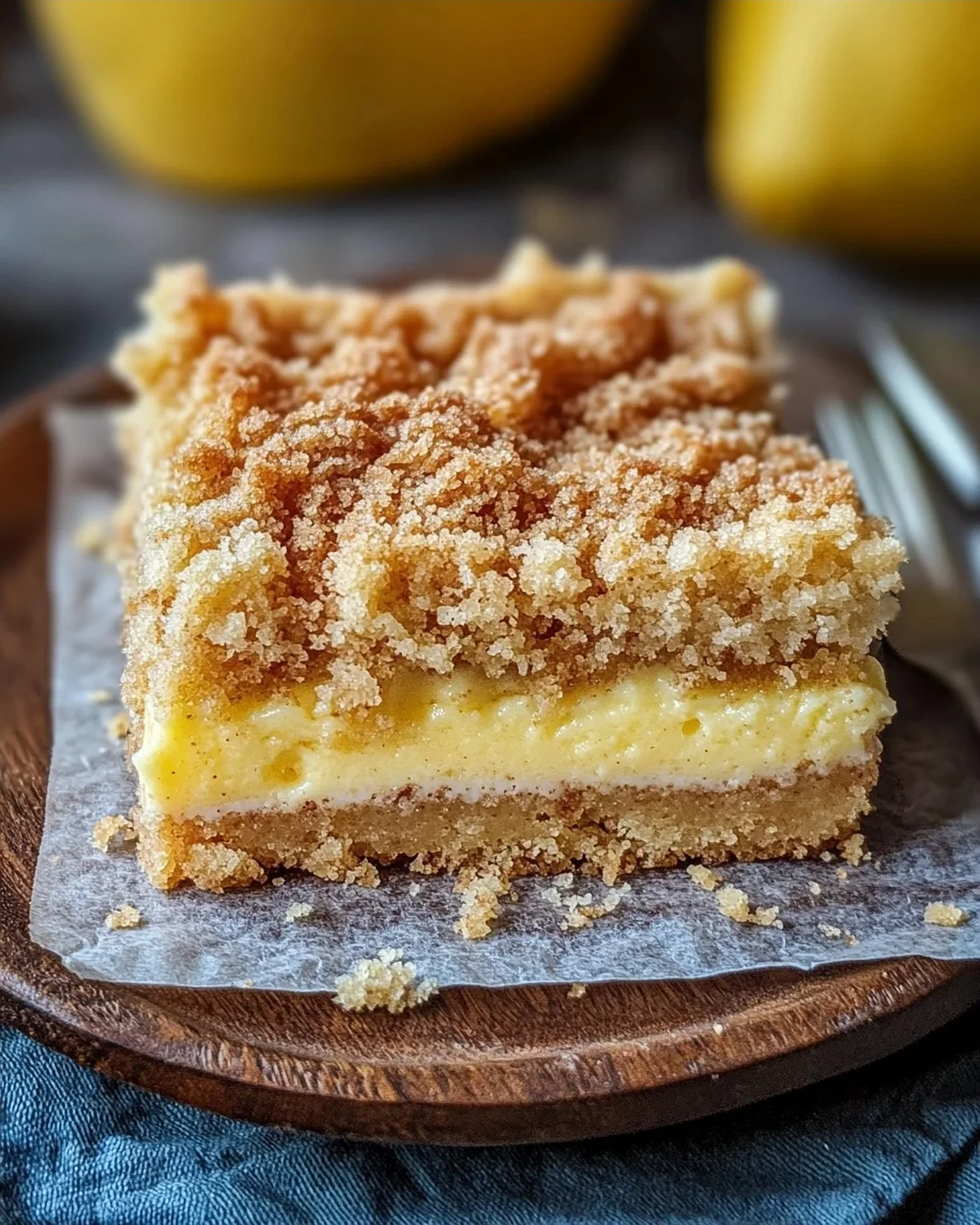 Knuspriger Streuselkuchen mit Vanillepudding