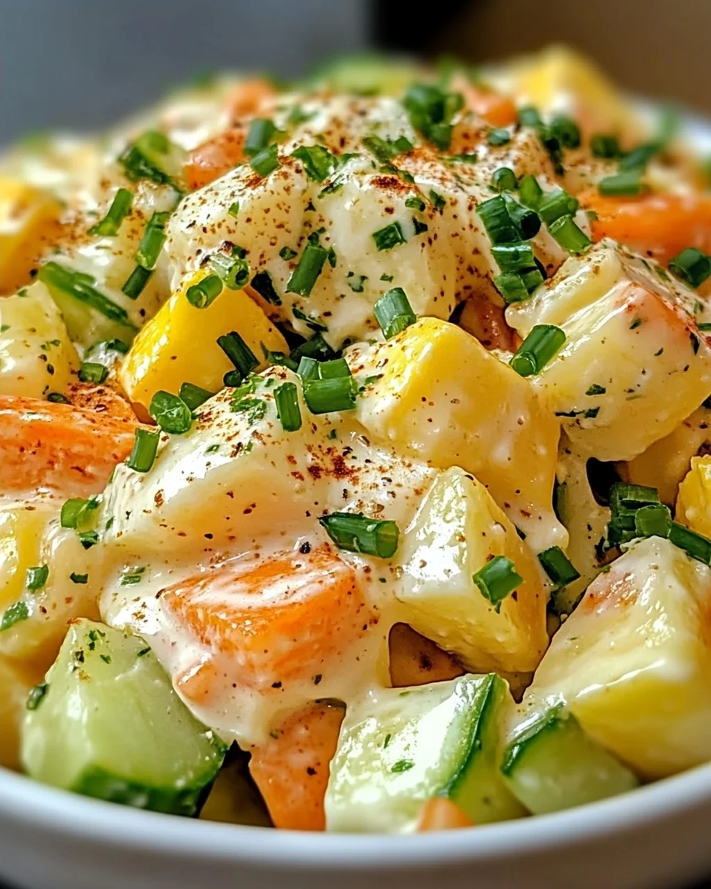 Koreanischer Kartoffelsalat: cremig und anpassbar