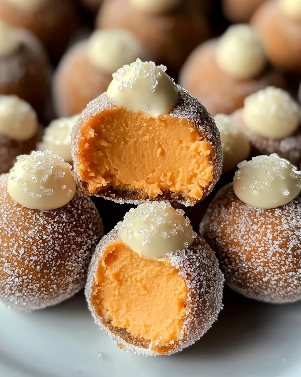 Kürbis Käsekuchen Pralinen für den perfekten Herbstsnack