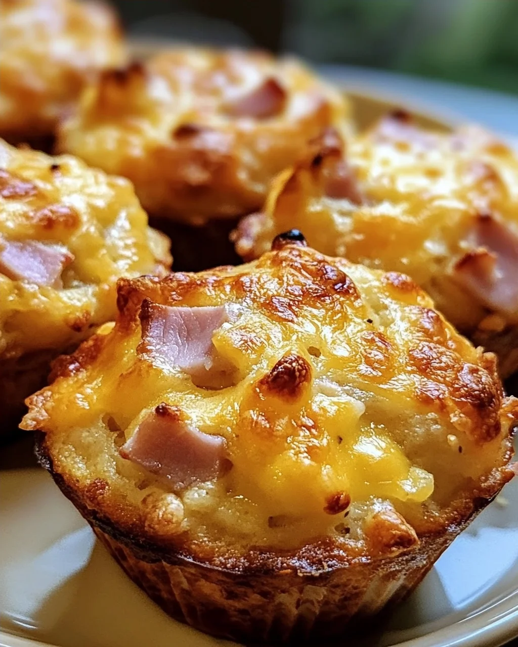 Muffins mit Putenschinken und Käse