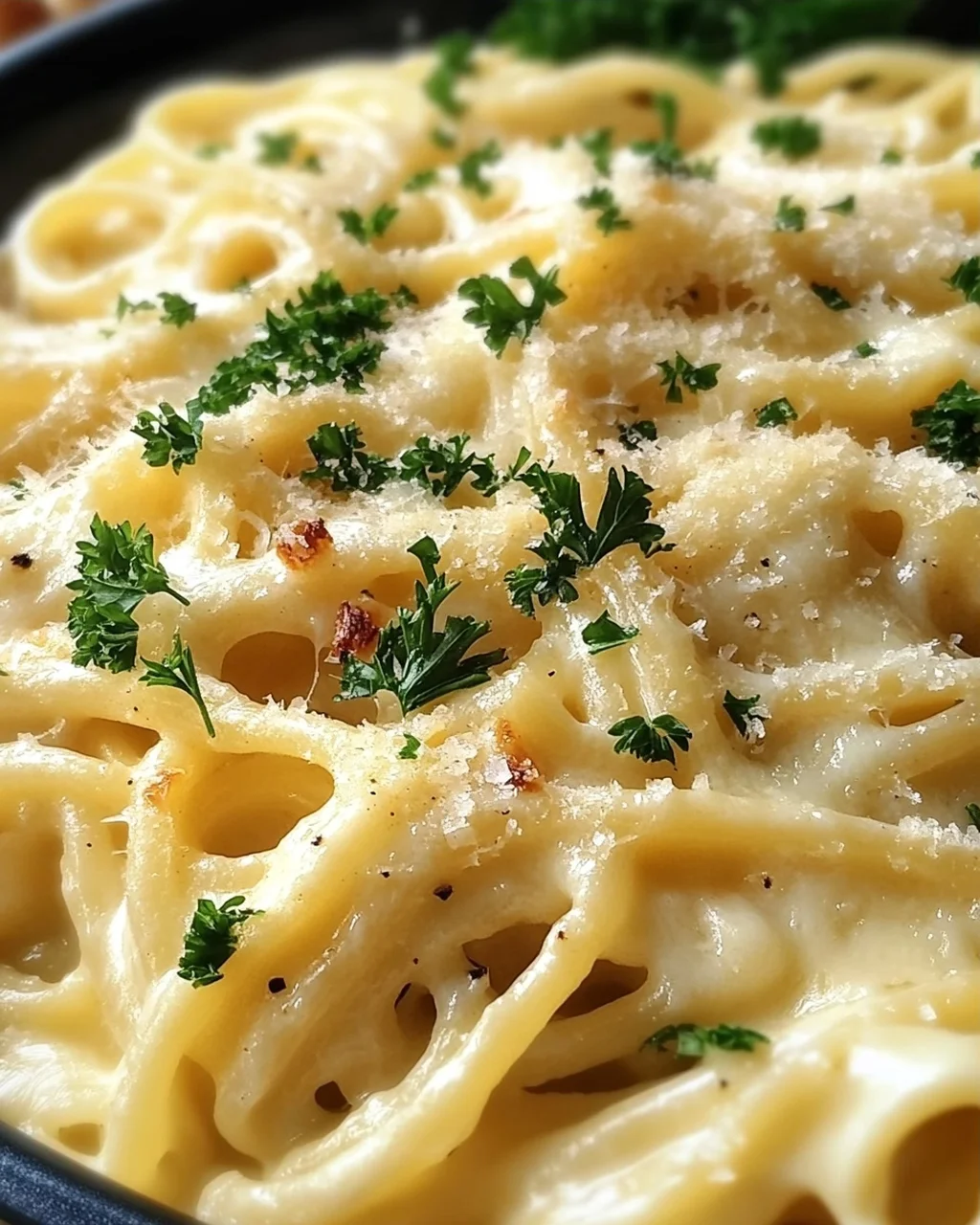 One Pot Knoblauch Käse Pasta