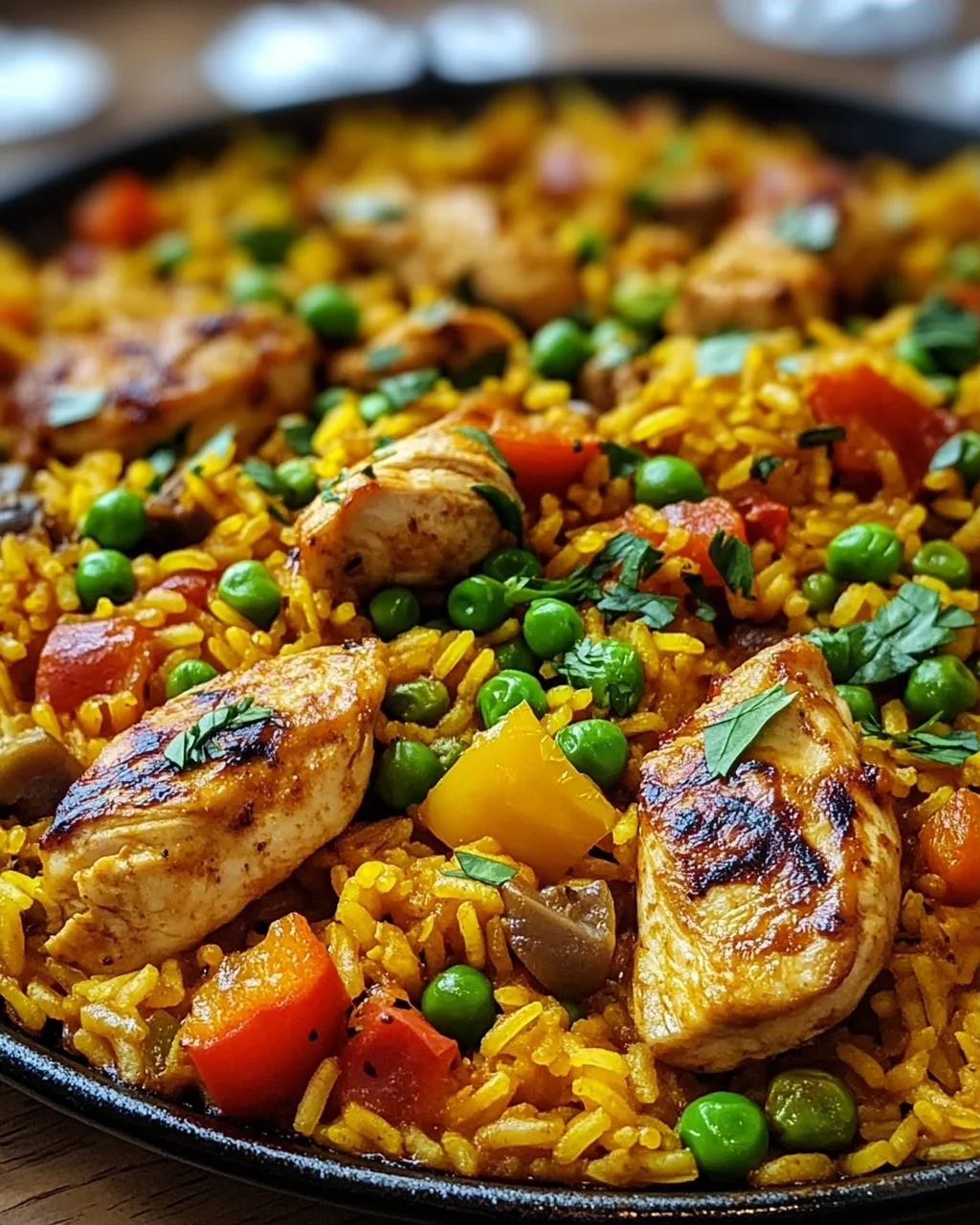 Paella mit Hähnchen