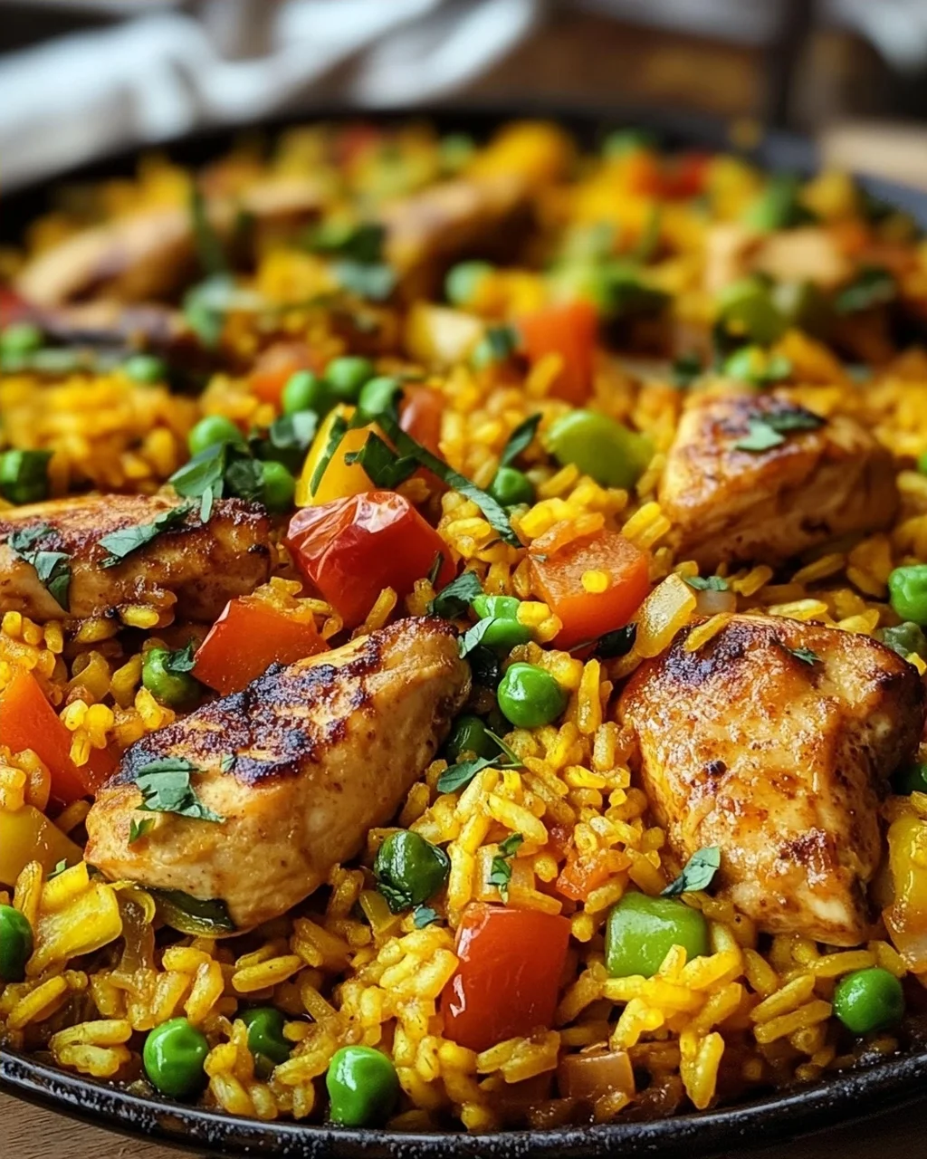 Paella mit Hähnchen