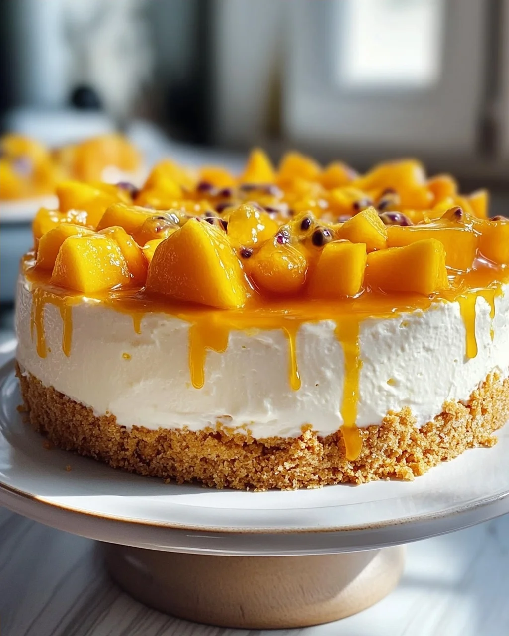 Pfirsich Maracuja Torte ohne Backen