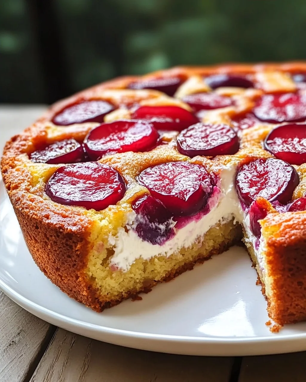 Pflaumenkuchen mit Schmand