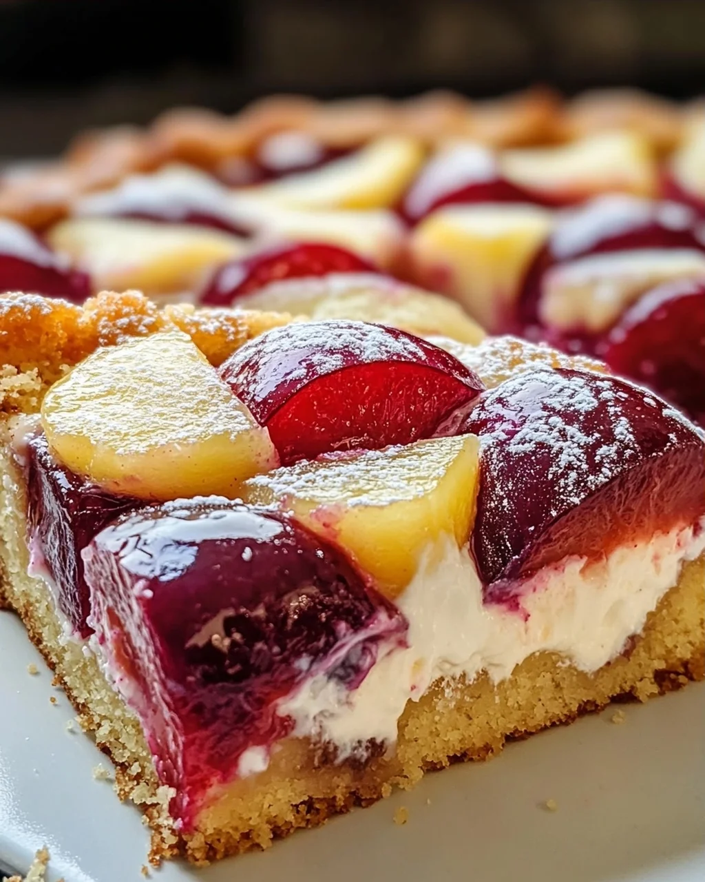 Schneller Zwetschgenkuchen mit Schmandguss