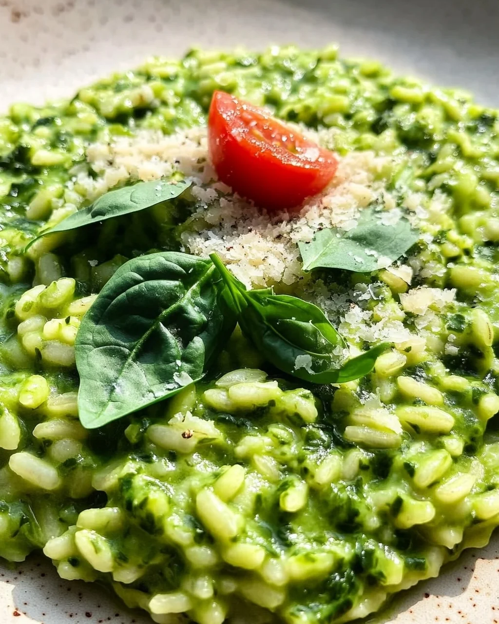 Spinat-Risotto mit frischen Kräutern