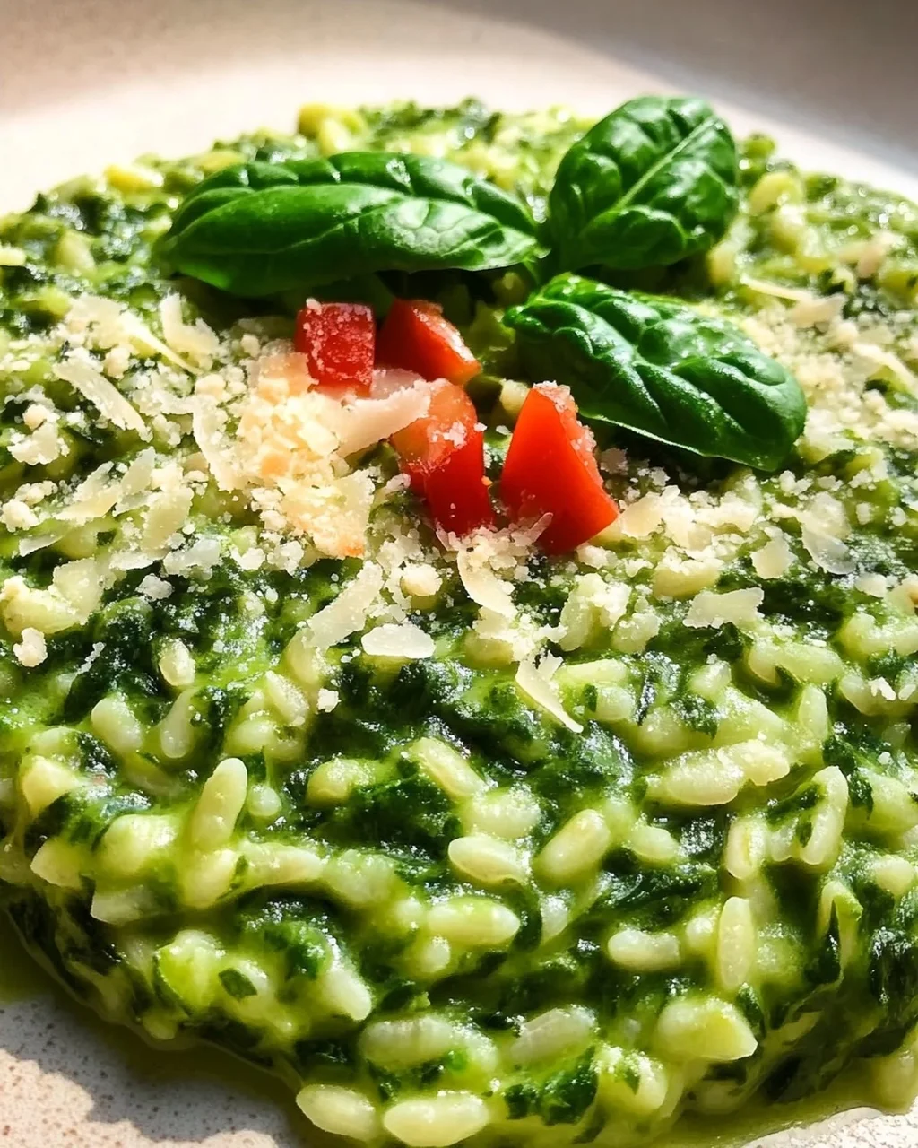 Spinat-Risotto mit frischen Kräutern