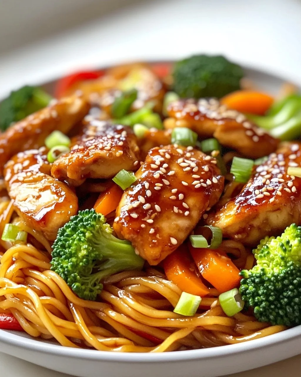 Sticky Garlic Chicken Noodles – Das ultimative Rezept!