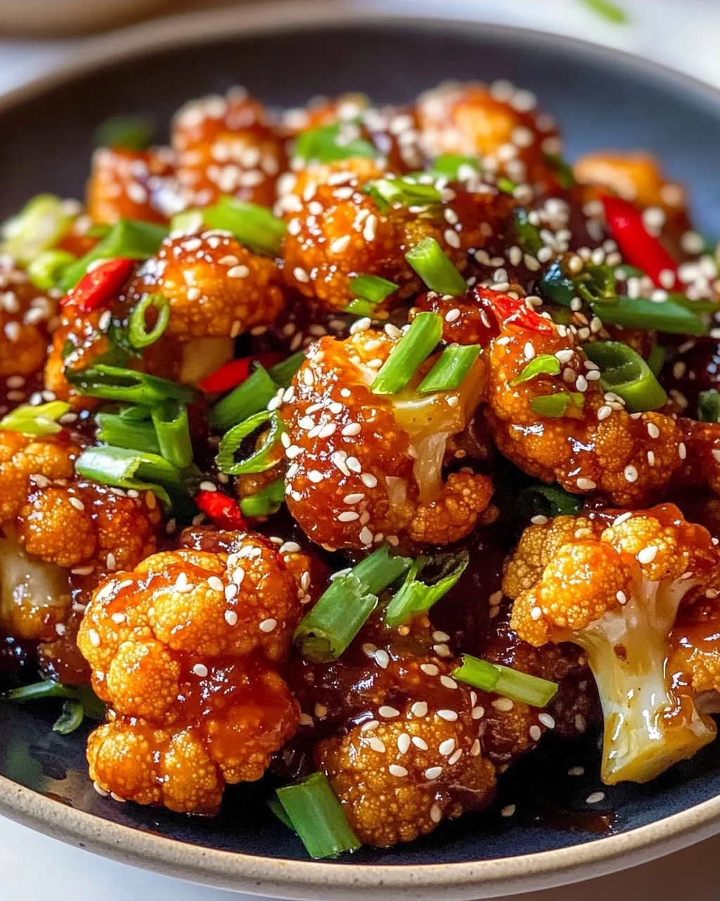 Sticky Sesame Cauliflower