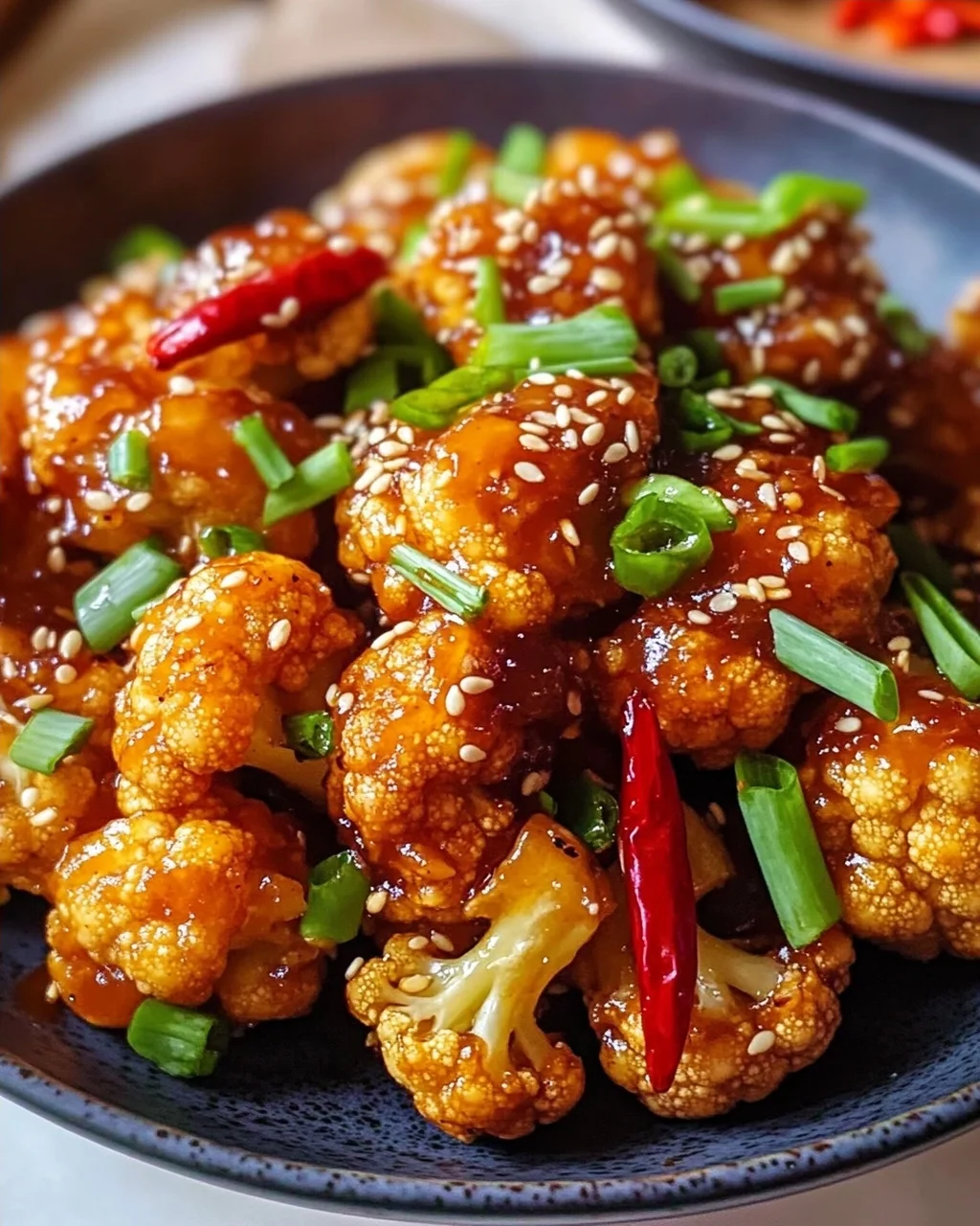 Sticky Sesame Cauliflower