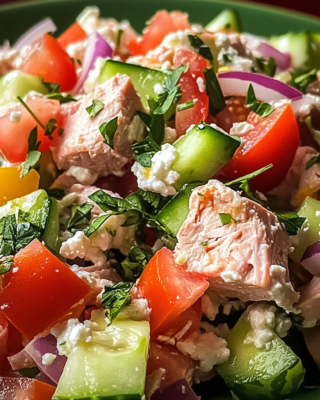 Thunfisch-Hüttenkäse-Salat