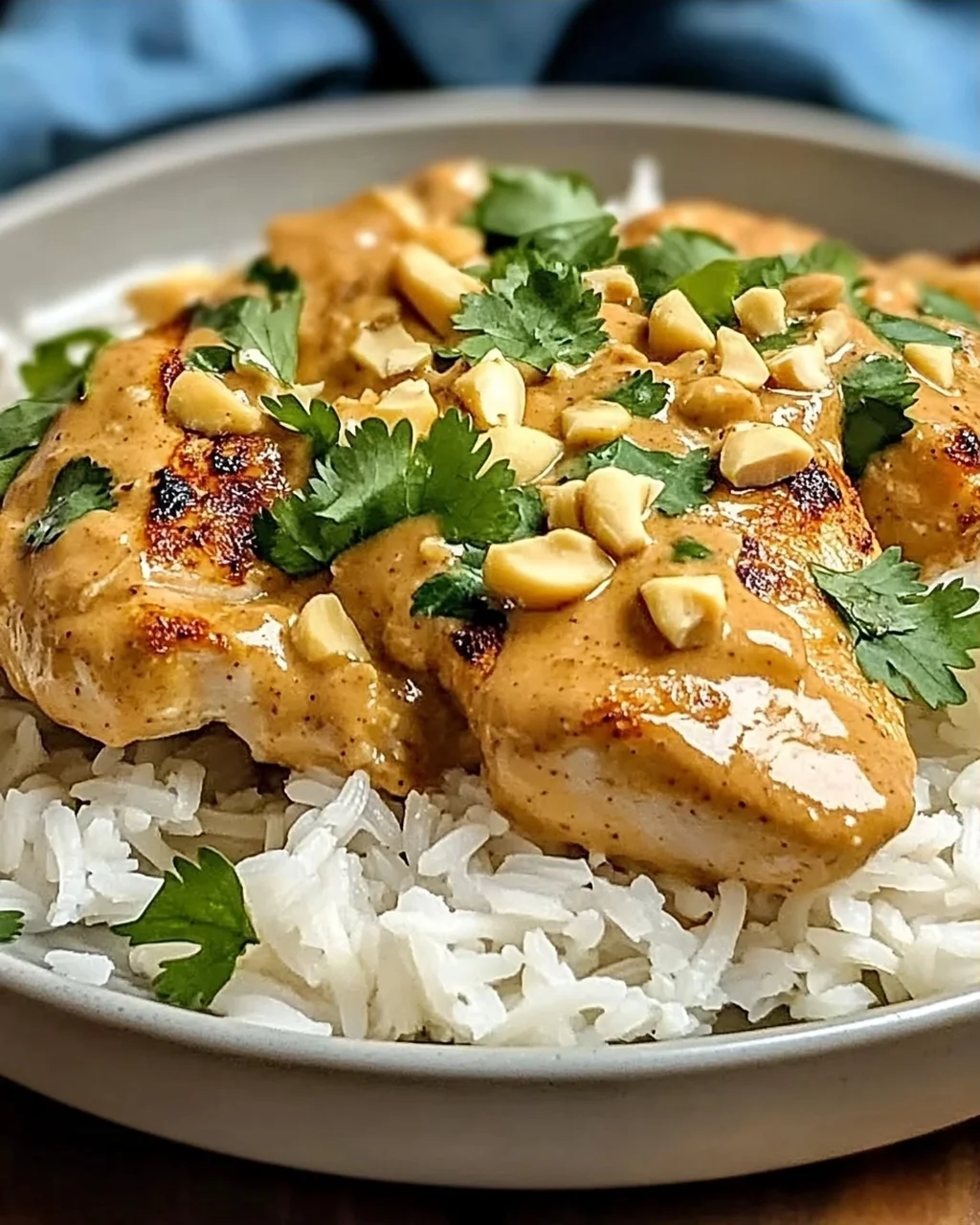 Unwiderstehliches Thai-Erdnuss-Hühnchen in 30 Min