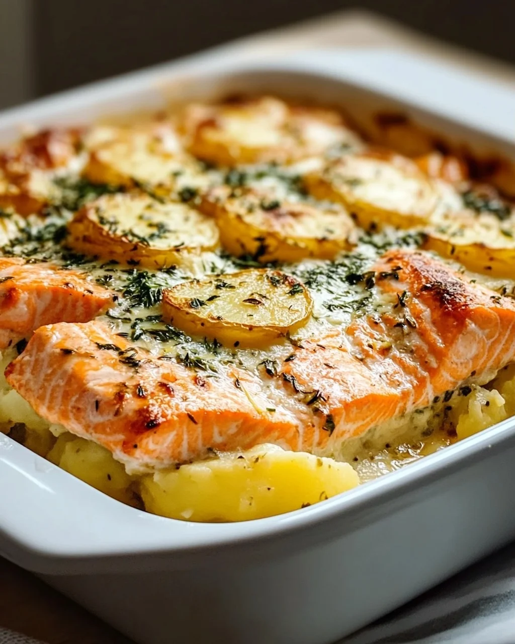Zarter Lachs Auflauf mit Kartoffeln – Einfach und Lecker!