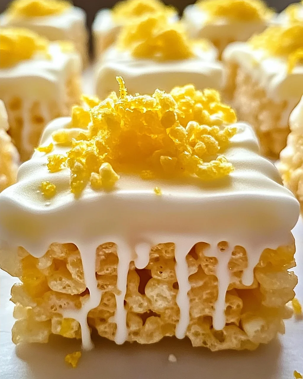 Zitronen Rice Krispy Leckerbissen für jeden Anlass